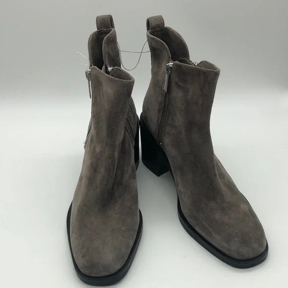 3.1 PHILLIP LIM Charcoal Gray Elegant Suede Ankle Boots. - Picture 1 of 12